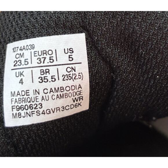 ASICS Upcourt 5 GS 'White Black' 1074A039-102 Mens Size 5 - Picture 7 of 8